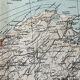 Carte ancienne Algérie et Tunisie 72,5x47cm