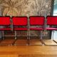Chaise Cesca B32 Marcel Breuer tissu rouge