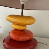 François pebble brown lamp