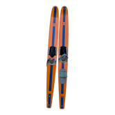 Skis nautiques vintage Skivit – Orange & Bleu