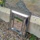 Antique mirror with copper moulding.