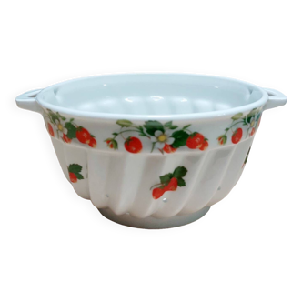 Strawberry decor ceramic colander