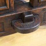Oak Desk Table, Neo-Gothic style – Early 20th century