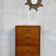 Vintage honey oak chest of drawers – Compass legs