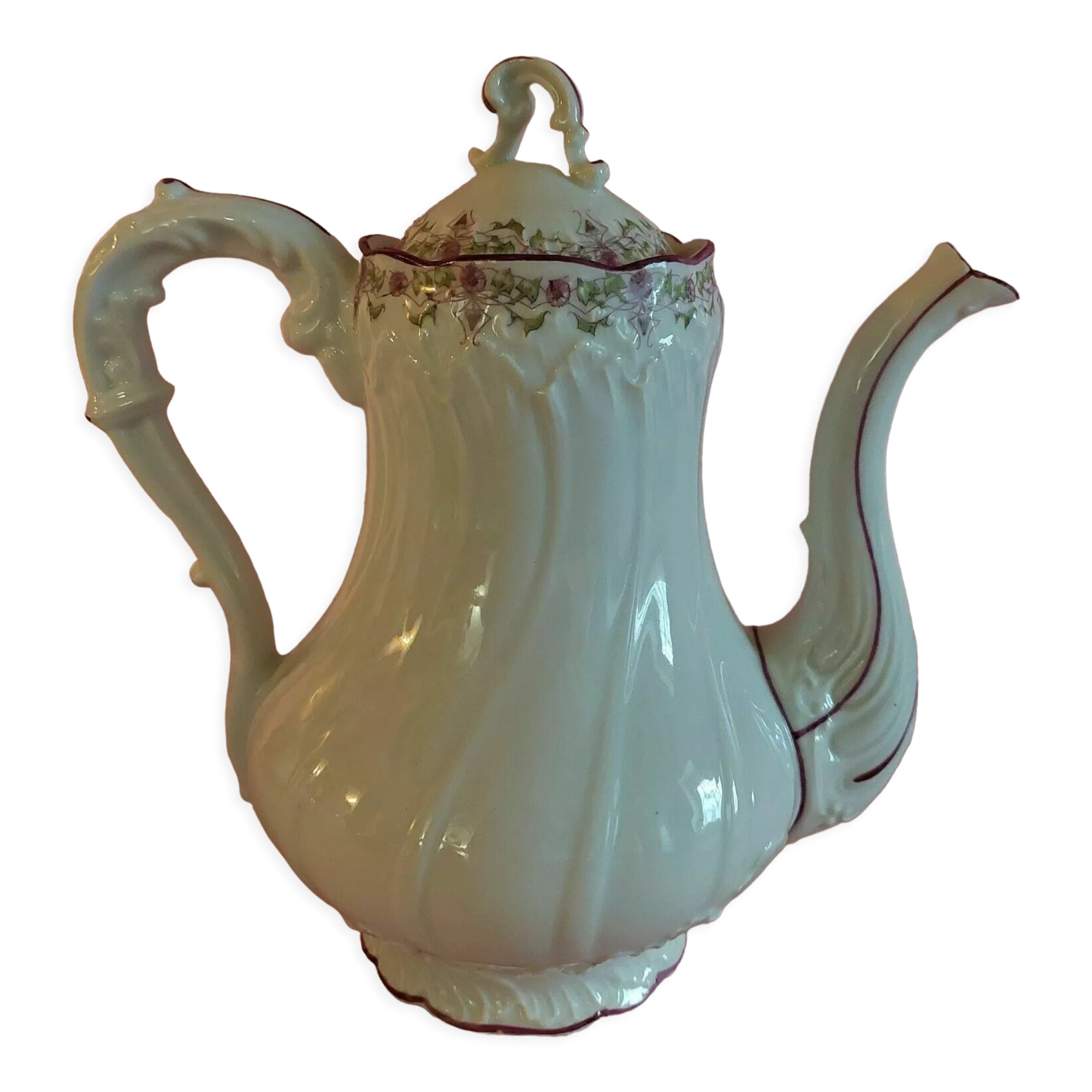 Cafetière verseuse en porcelaine de Paris début XXème