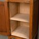 Art Deco Amsterdam School Nightstands oak wood and glass, 1930s Netherlands