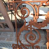 Cast iron balcony grille