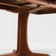 Vintage Danish oval extendable dining table solid teak 1960s