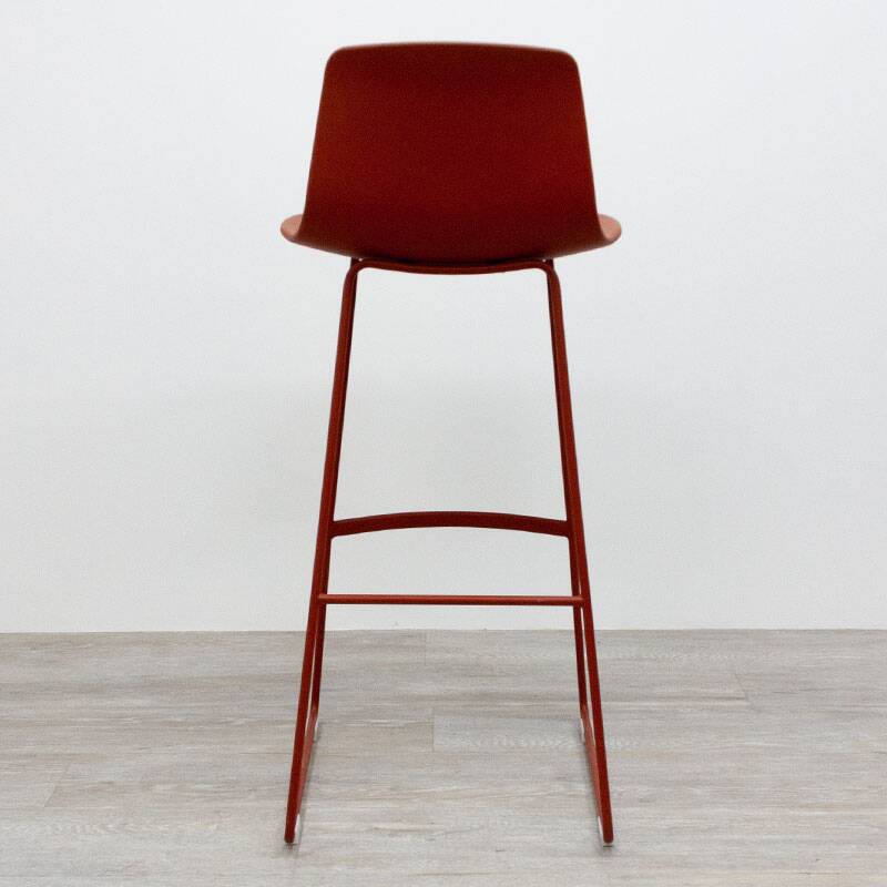 Lottus high stool from Enea dark red