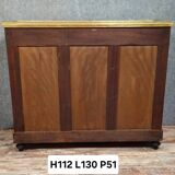 Parisian buffet in Louis XVI style – Mahogany and gilded brass – Marble top –