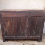 Solid walnut sideboard with 2 doors and 2 drawers, late 19th century