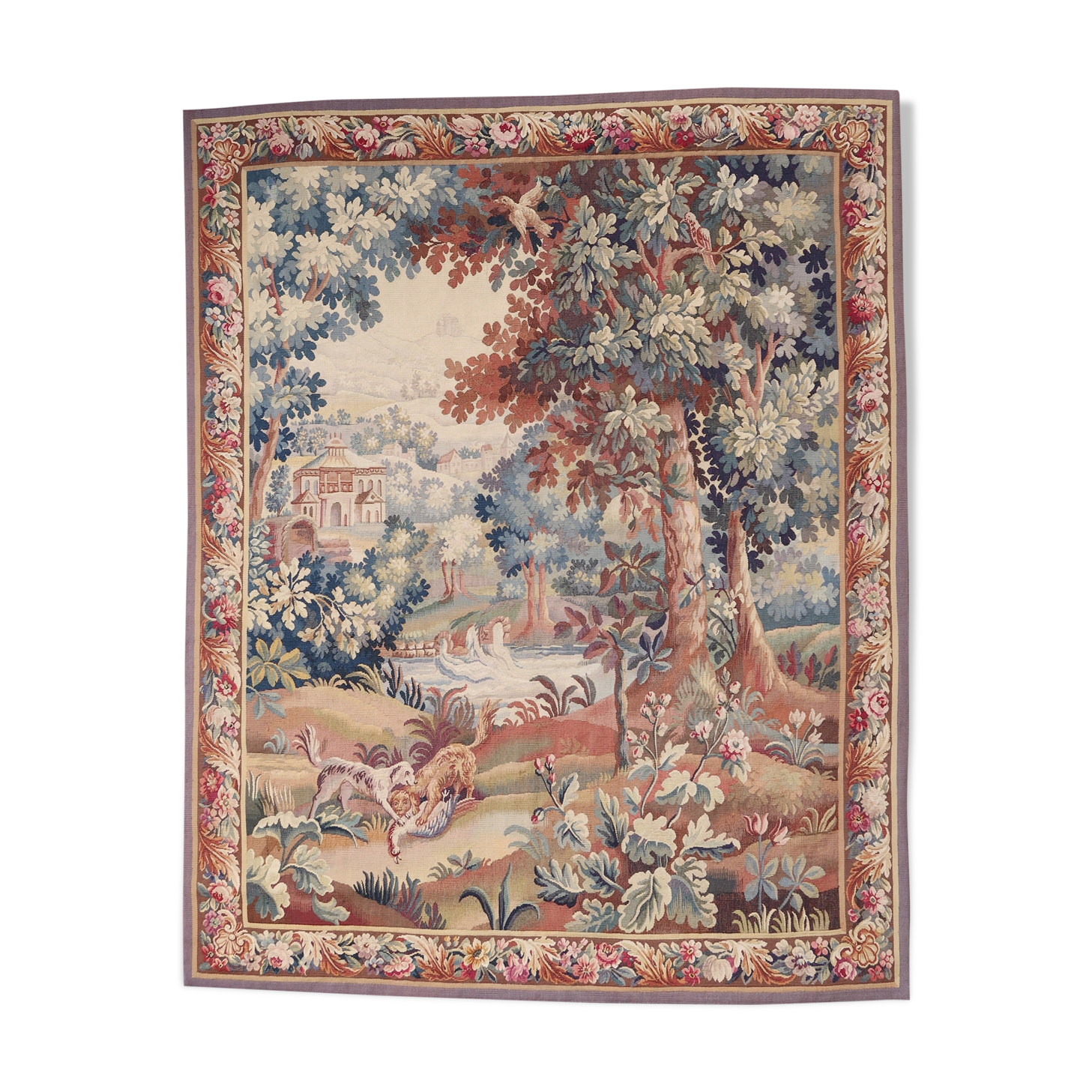 French tapestry Aubusson 19th century