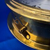 Old modernist brass wall clock 1930 bayard movement 8 days