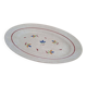 Oval earthenware plate Gien – Anthéor model – Hand-painted decoration