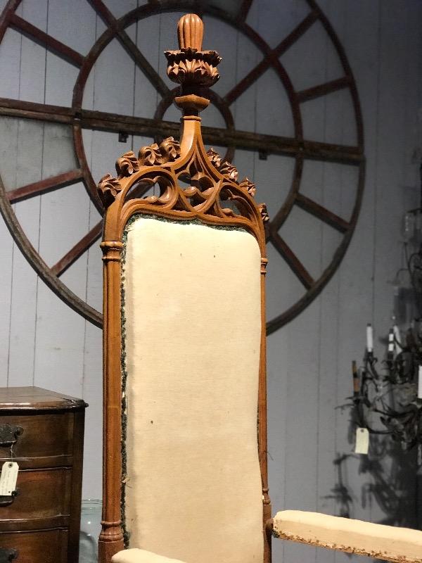Gothic throne of the 19th century