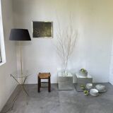 Adnet brass floor lamp with loops