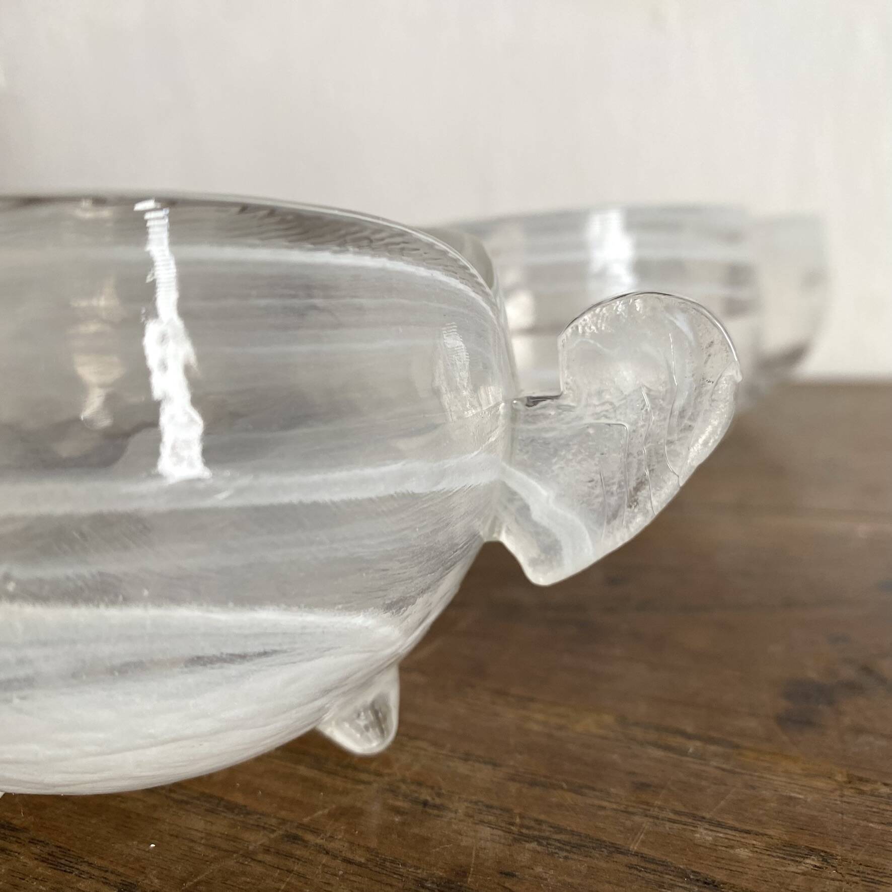 Tasses  en verre soufflé, esprit Murano