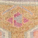 4x10 Runner Salmon Pink Vintage Runner, Turkish Wool Runner, 103x307Cm