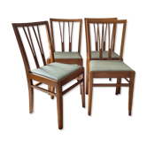 Series of 4 vintage chairs from the 60s-70s