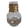 Charming little bulb vase 1900 gilded brass frame