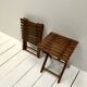 Lot de deux tables d'appoint