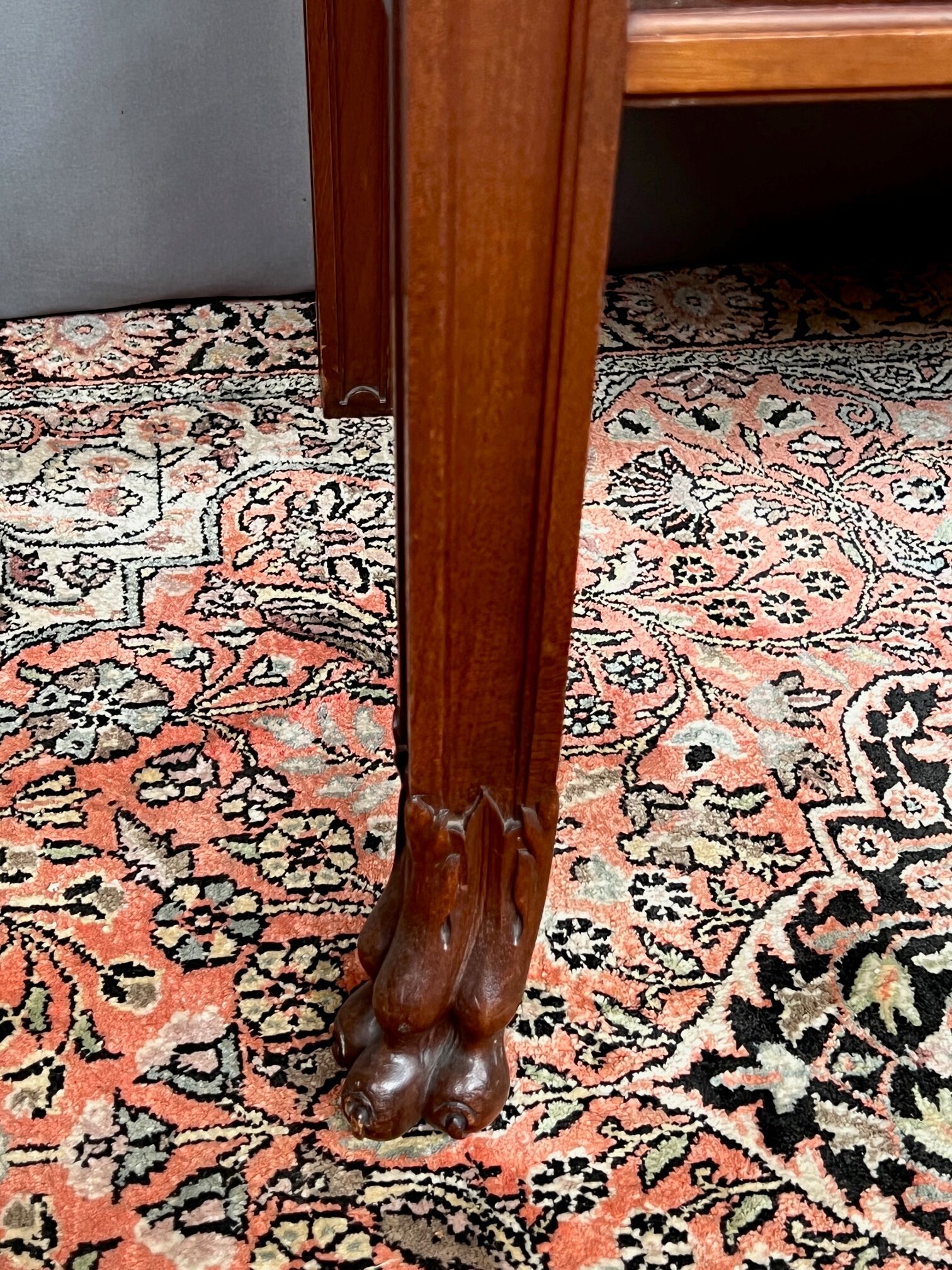 Side table empire style mahogany, 19th century