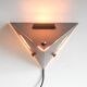 Mid-century dutch black metal night owl sconce from Raak, 1960s