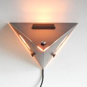 Mid-century dutch black metal night owl sconce from Raak, 1960s