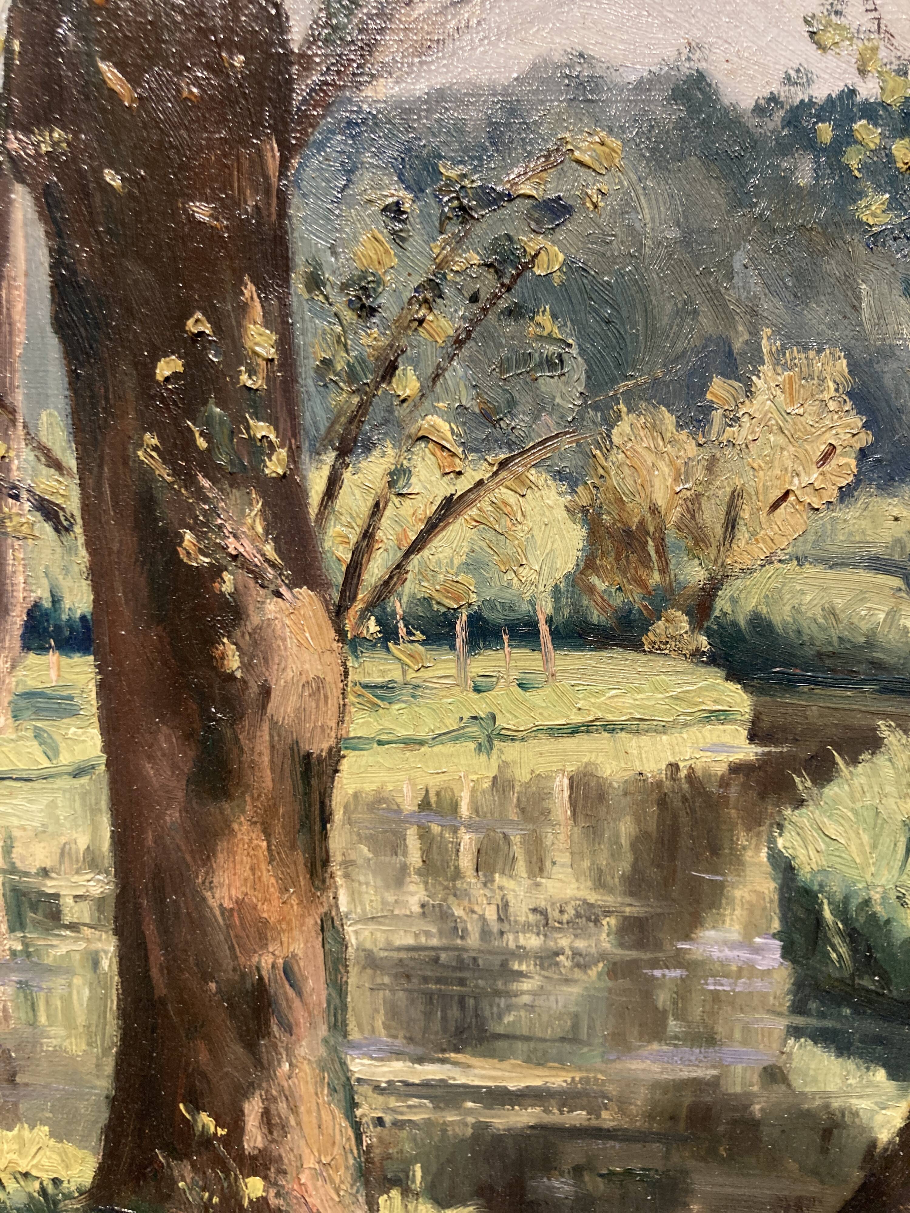 Oil on canvas signed A. de Chanteloup