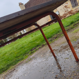 Industrial Table Iron and Wood