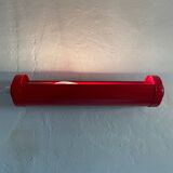 Red metal wall light