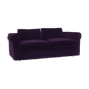 Louis Velvet Eggplant sofa 3-seater Habitat