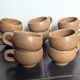 Set of 10 stoneware coffee cups