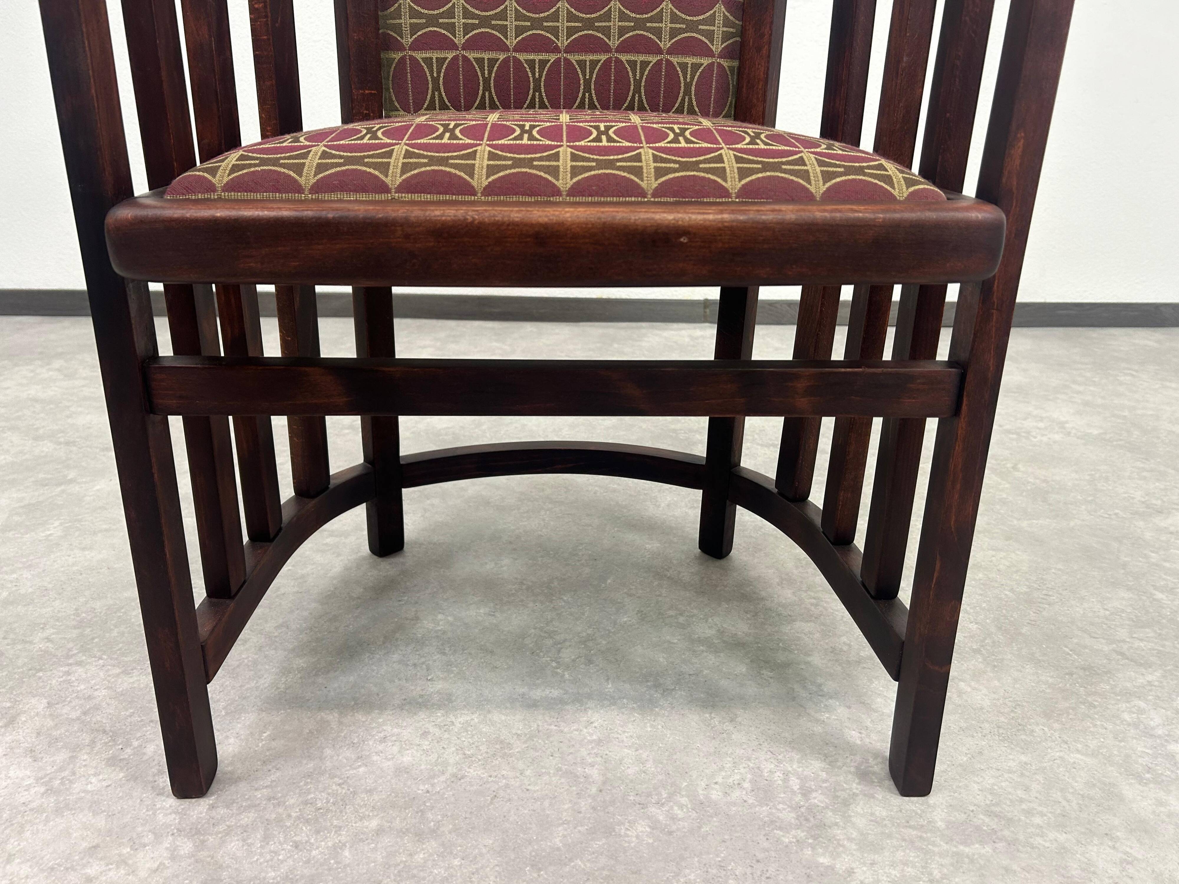 Secession Fledermaus armchairs by Josef Hoffmann