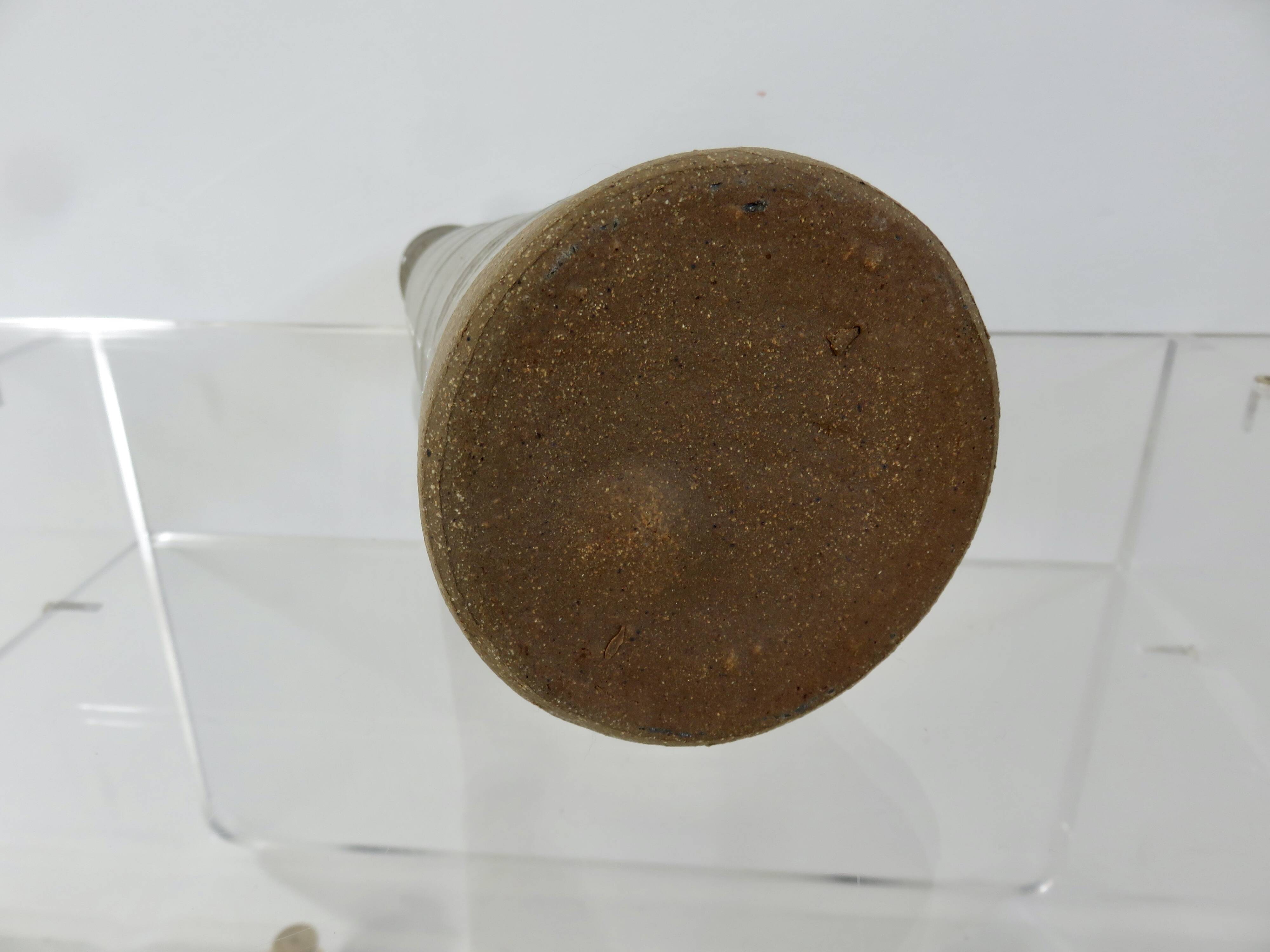 Glazed stoneware vase, 1960s-70s