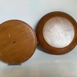 Large Scandinavian wooden box empty pocket