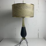 Large midcentury sputnik Stilnovo style brass table lamp, US 1950s