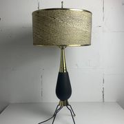 Grande lampe de table en laiton de style Stilnovo Spoutnik du milieu du siècle, États-Unis, années 1950