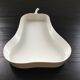 Plat a four blanc forme poire