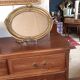 Golden oval frame XXth