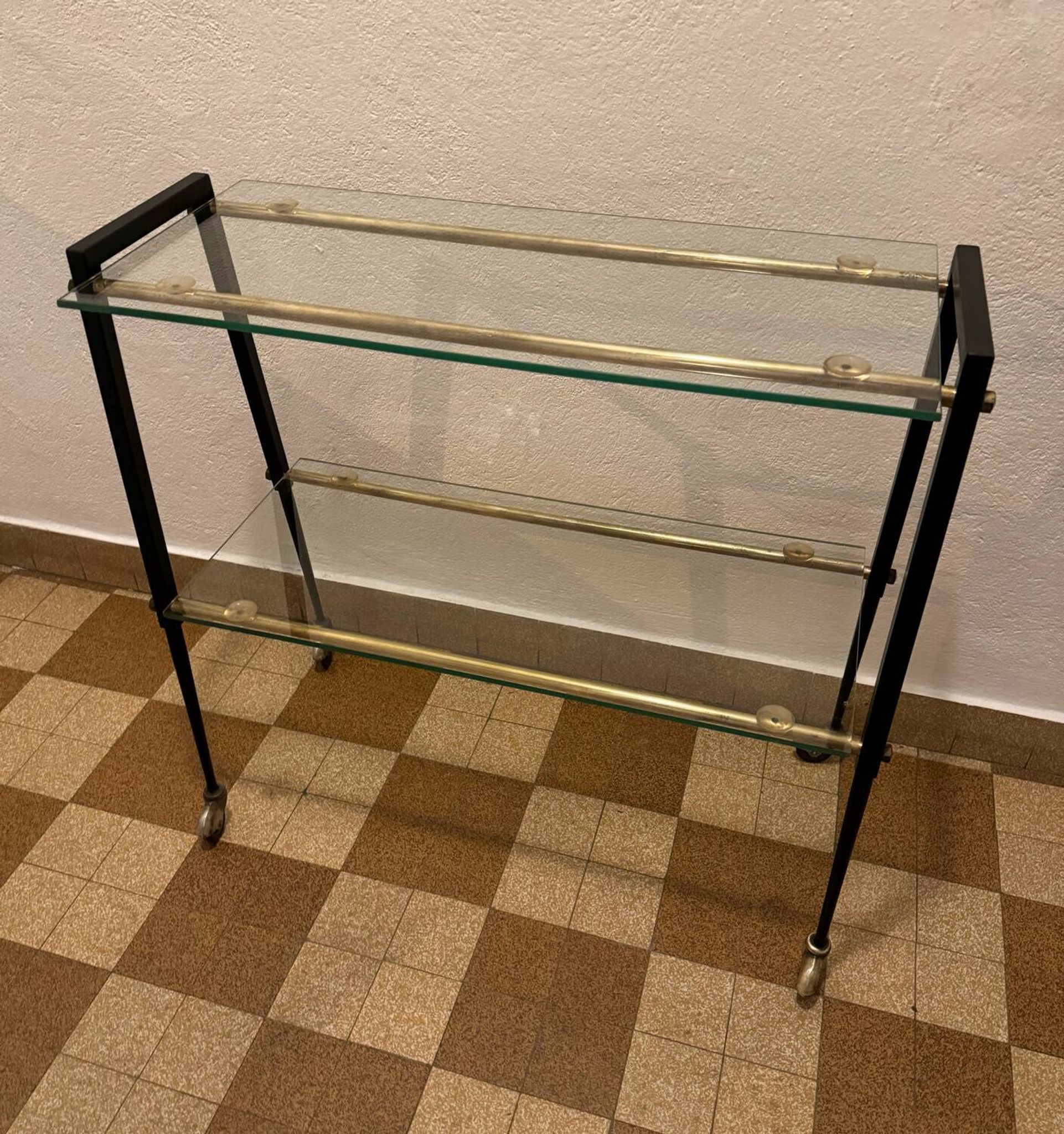 Rolling trolley 60s compass feet