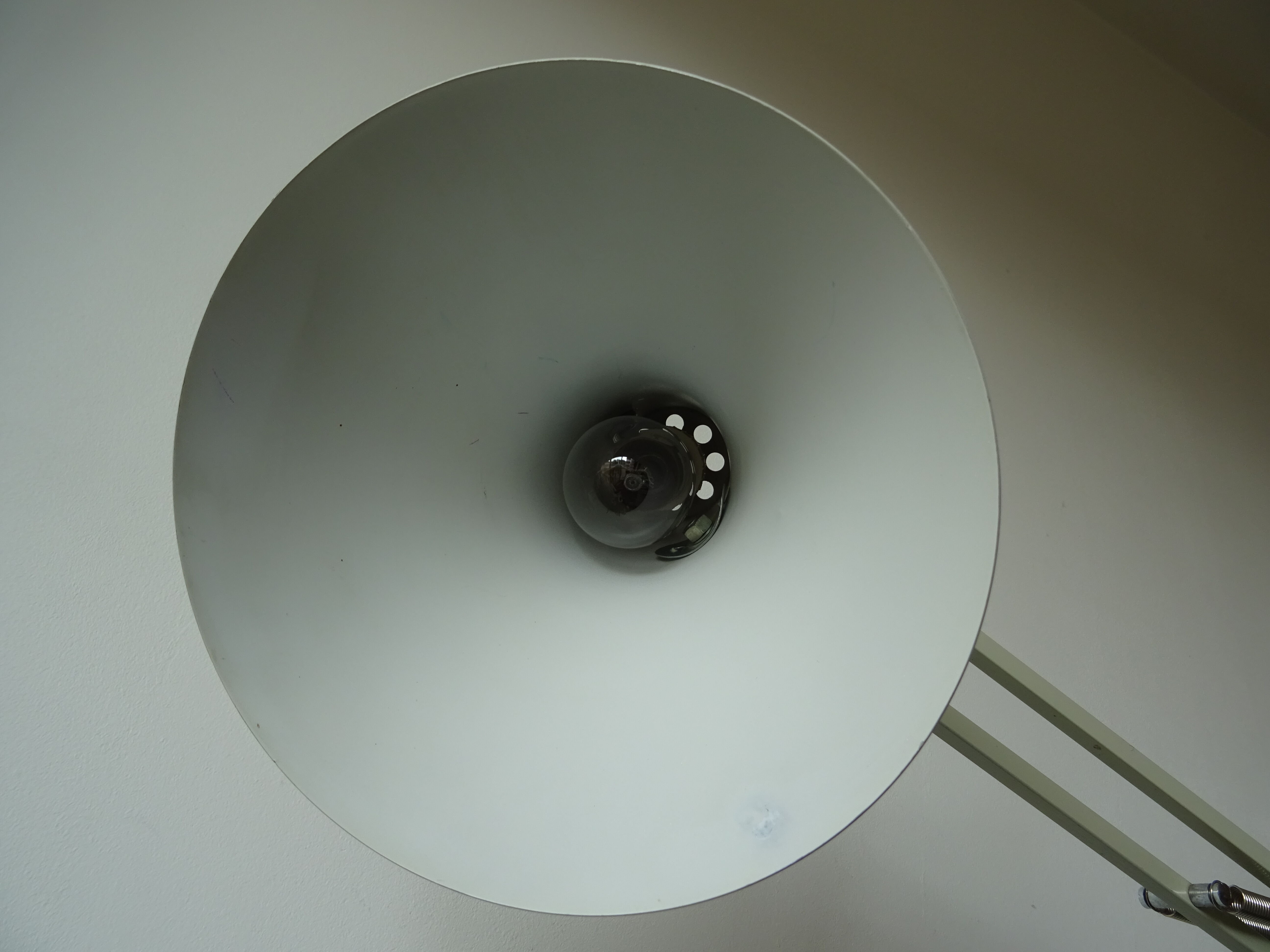 Vintage articulated Luxo industrial desk lamp