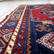 Vintage European Persian-style Shiraz rug 100 cm x 142 cm 1950s - 1C1232