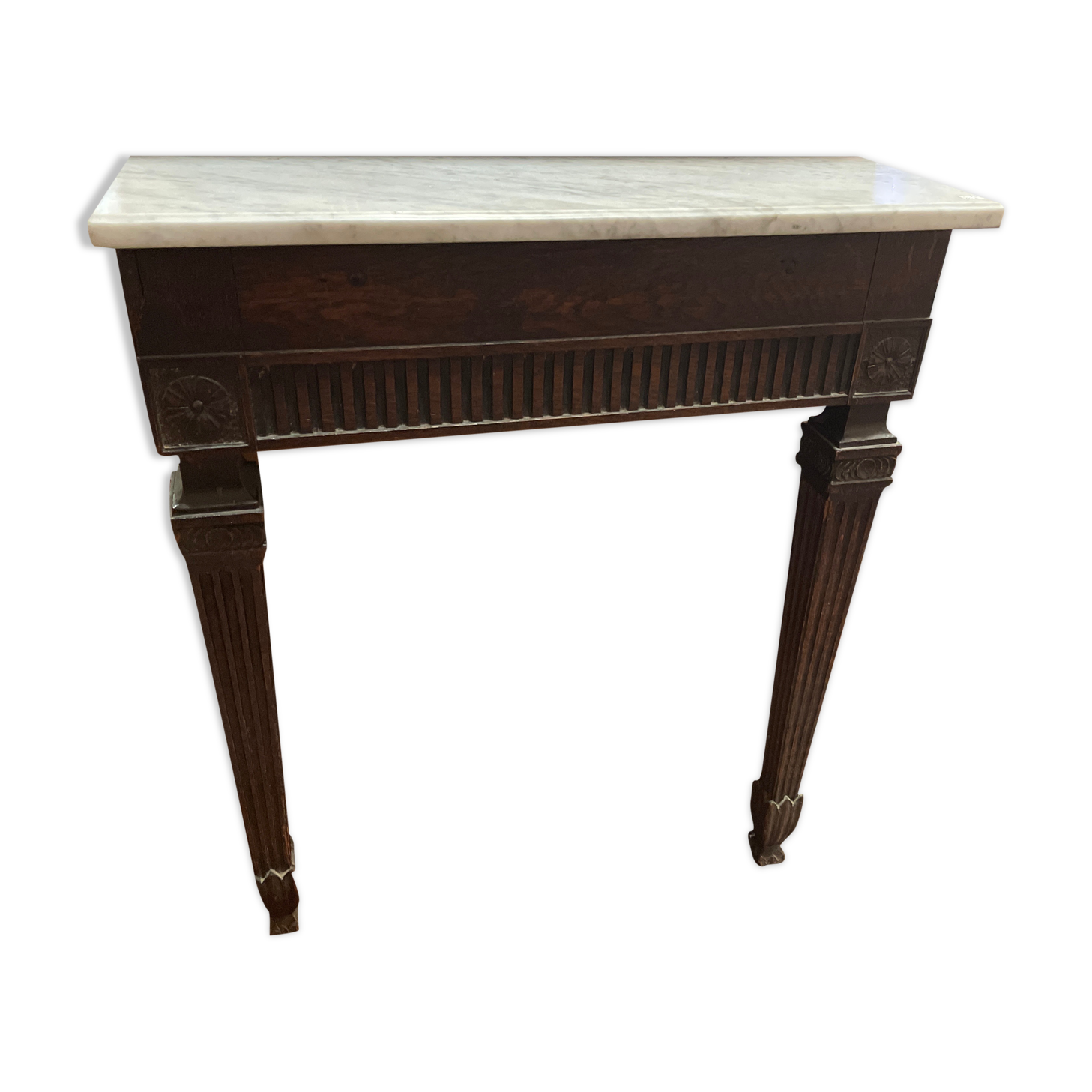 Marble and wood console