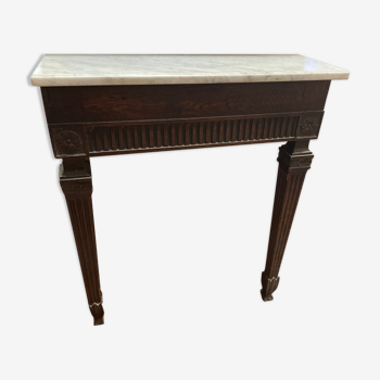 Marble and wood console