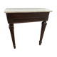 Console marbre et bois