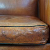 Set of 2 armchairs made of sheep leather