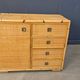 Wicker and bamboo cabinet by Dal Vera, 1970s