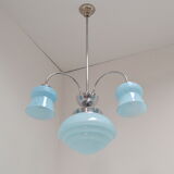 Art deco chrome chandelier 1930's
