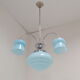 Art deco chrome chandelier 1930's